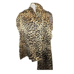 Cheetah Animal Print Sateen Scarf
